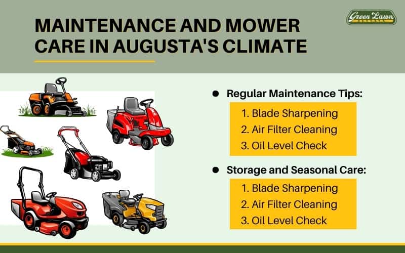 Maintenance and Mower Care in Augusta's Climate