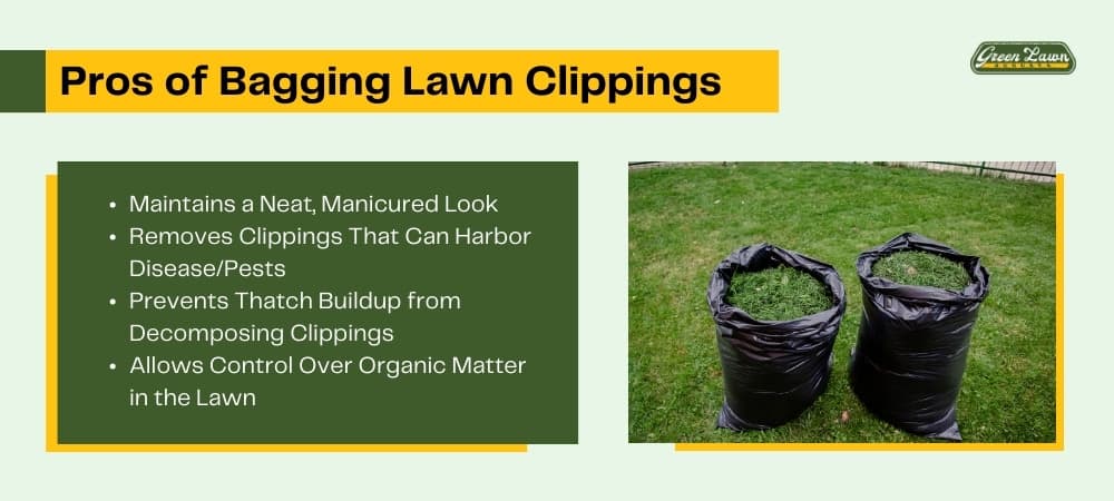 Pros of Bagging Lawn Clippings